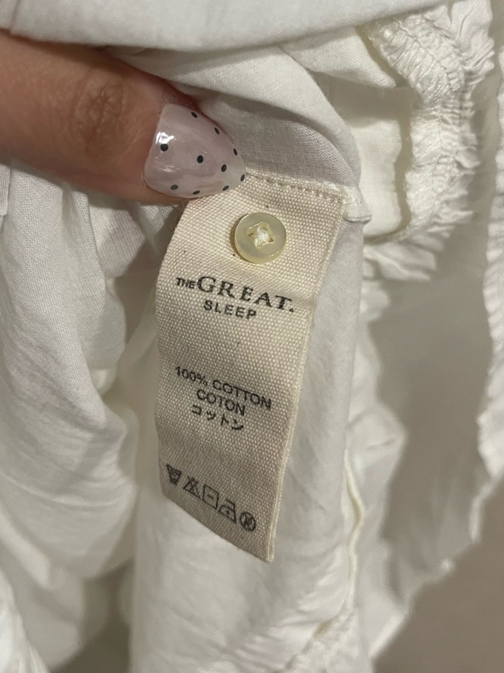 The GREAT | NWT! Eyelet Ruffle Cotton Dress - Picture 7 of 8